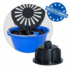 Tiramisù Brunoplast l'originale | Manopola nera Secchio 150pz