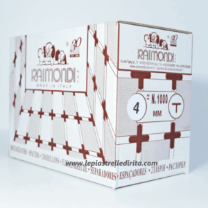 Distanziatore 4 mm a “T” per piastrelle Conf.1000pz Raimondi