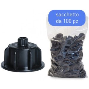 Tiramisù Brunoplast l'originale | Manopola nera Confezione 100pz