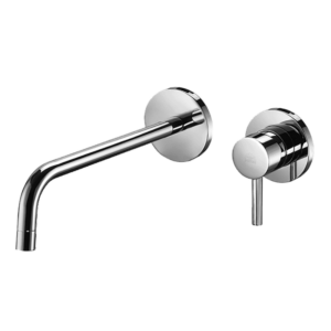 Miscelatore lavabo Light a parete con piastre Ø70mm - Paffoni Light