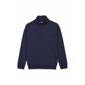 Felpa zip corta Tautra Deep blue U-Power