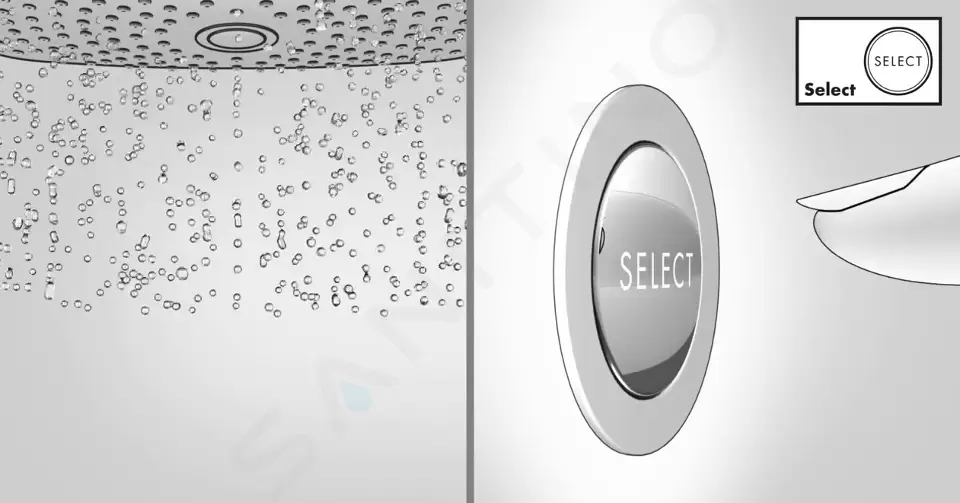 Activera Select S | Set soffione doccia, asta e tubo flessibile, 2 getti, EcoSmart, cromo | Hansgrohe - immagine 4