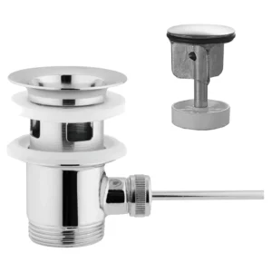 Piletta Norton 1" 1/4 per lavabo in ottone cromato