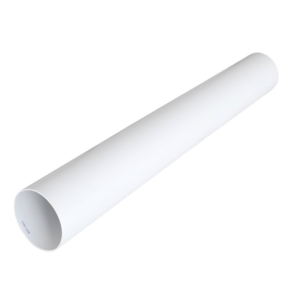 La Ventilazione - Tubo di aerazione tondo in PVC bianco Diam. 125mm