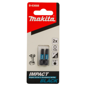 Inserti 25mm Impact Black - T25 - Makita
