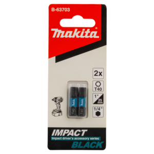 Inserti 25mm Impact Black - T40 - Makita