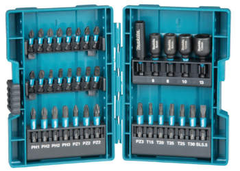 Set di 35 pezzi per bit e chiavi bussola – Makita
