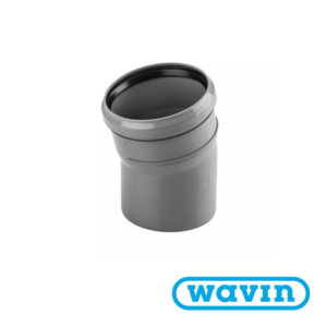 Curva 15° PP Grigio Ad Innesto MF - Wavin