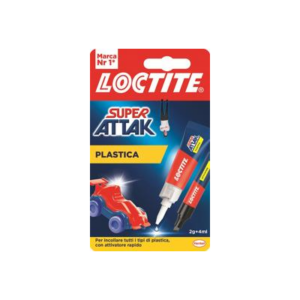 Loctite colla Super Attak speciale Plastica 2gr + 4ml
