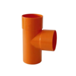 Braga arancio 90° in PVC rigido per edilizia