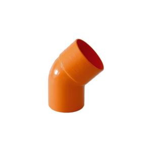 Curva arancio 45° in PVC rigido per edilizia