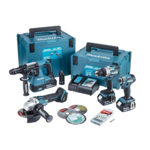 Kit 4 Elettroutensili 18V con 3 batterie DLX4195JX1 - Makita