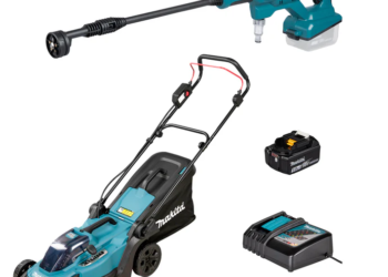 Set DLM330 + DHW180 + 1x BL1850 18V 5Ah + 1x DC18RC Makita DLX2583T