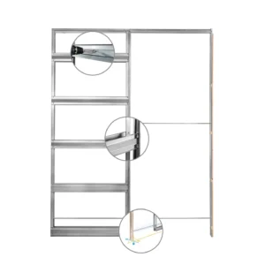 Controtelaio cartongesso 900x2100 sp. 100mm UNICO ECLISSE assemblato