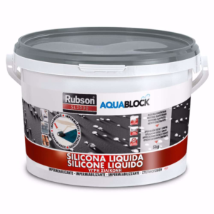 Silicone liquido Rubson Aquablock grigio - 5 Kg